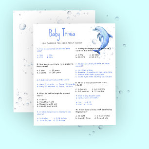 Bebê Náutico Trivia Jogo de Chás de Bebê