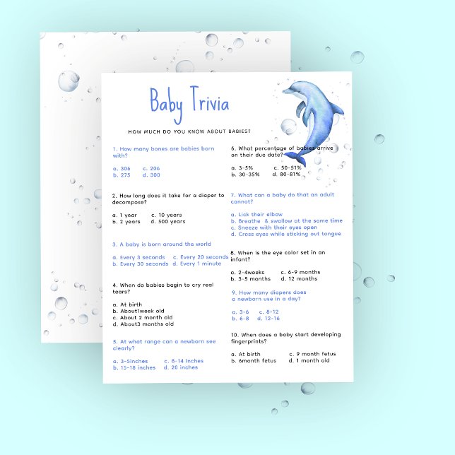 Bebê Náutico Trivia | Jogo de Chás de Bebê (Criador carregado)