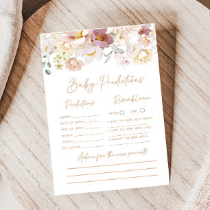Bebê no Bloom Florals Jogo de Predicações de Bebês