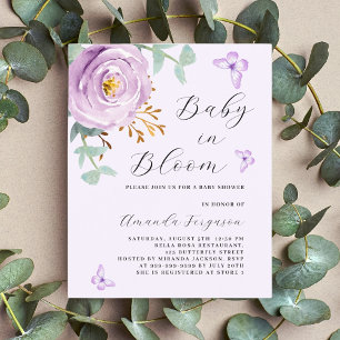 Bebê no Bloomple rosa borboleta Chá de fraldas rox