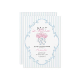 Bebê no Convite para Chás de fraldas Bloqueados