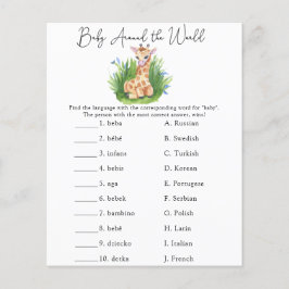 Bebê no mundo - Jogo do Chá de fraldas