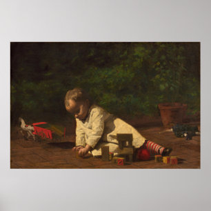 Bebê no Play - Thomas Eakins Fine Art Poster