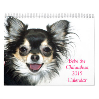 Bebe o calendário da chihuahua 2015