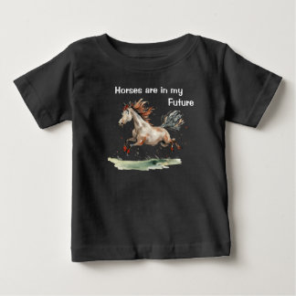 Bebê O cavalo Toddler adora camiseta para o futuro cava