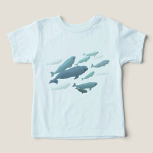Bebê Orgânico Beluga Camisa De Baleia Presente De