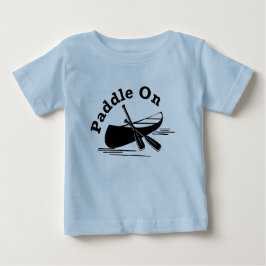 Bebê Paddle On Design - Camiseta de Jersey Fino para Be