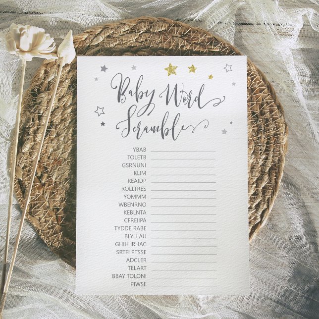 Bebê Palavra Escramble Gênero Jogo de Chá Dourado  (Criador carregado)