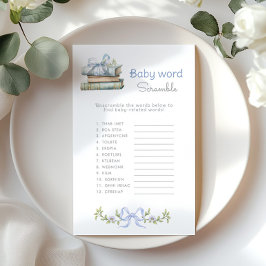 Bebê Palavra Scramble Azul Arco Livros chá de fral