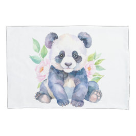 Bebê Panda com flores