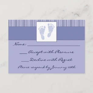 Bebê Pegadas RSVP - Azul
