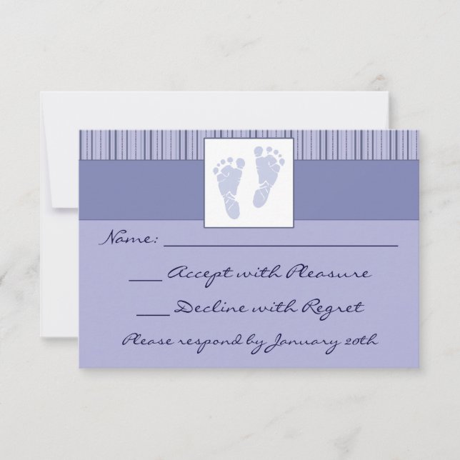 Bebê Pegadas RSVP - Azul (Frente)