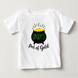 Bebê Pote de camiseta Dourada para bebês