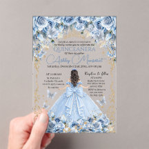 Bebê Real Azul Coroa de Ouro Quinceañera
