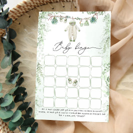 Bebê Roupa Boho Sage Green Baby Bingo Jogo