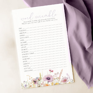 Bebê Roxo No Jogo De Bolsa De Flor Selvagem