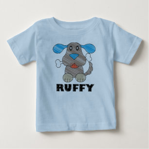 Bebê Ruffy - Camiseta de Jersey Fino para Bebê