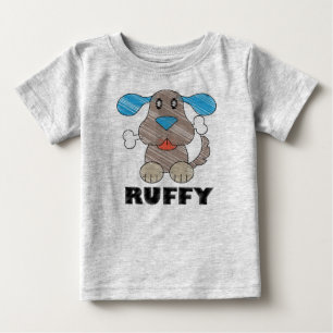Bebê Ruffy - Camiseta de Jersey Fino para Bebê