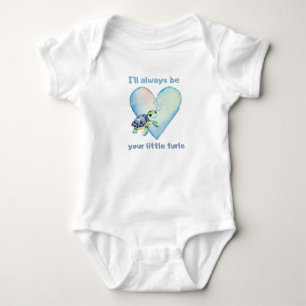 Bebê Serei sempre sua pequena tartaruga - body para beb