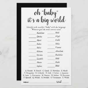 Bebê simples ao redor do mundo   Teste de Script P