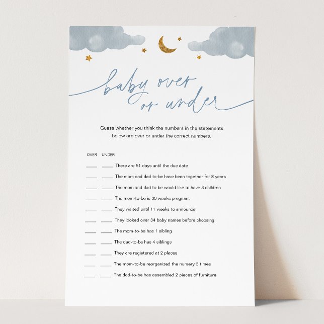 Bebê Sobre Ou Sob O Jogo De Chá de fraldas Da Estr (Criador carregado)