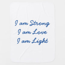 Sou um cobertor de bebê branco claro