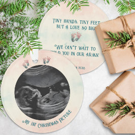 Bebê Ultrasom 1rua Vestido Ornamento Esperado