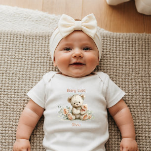Bebê Ursinho Amado Body Personalizado para Recém-Nascid