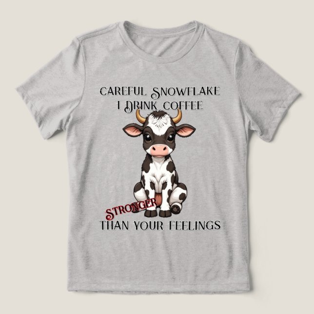Bebê Vaca de Desenho Animado Fofo com Manchas Pret (Design frontal)