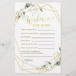 Bebê verde geométrico em Sangue Deseja Bebê