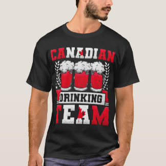Bebendo Canadense Team, Camisa De T-Dia Da Cerveja