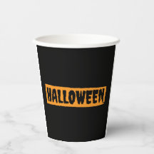 Bebendo de Halloween - Copa de Papel