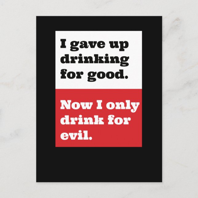 Bebendo Desativado Para Cartão Postal Pandêmico De (Frente)