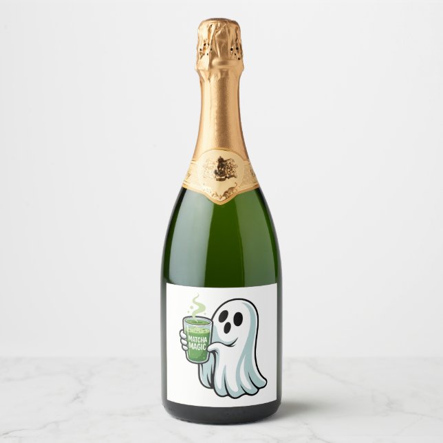 Bebendo Fantasma do Spookie Halloween Matcha Drink (Frente)