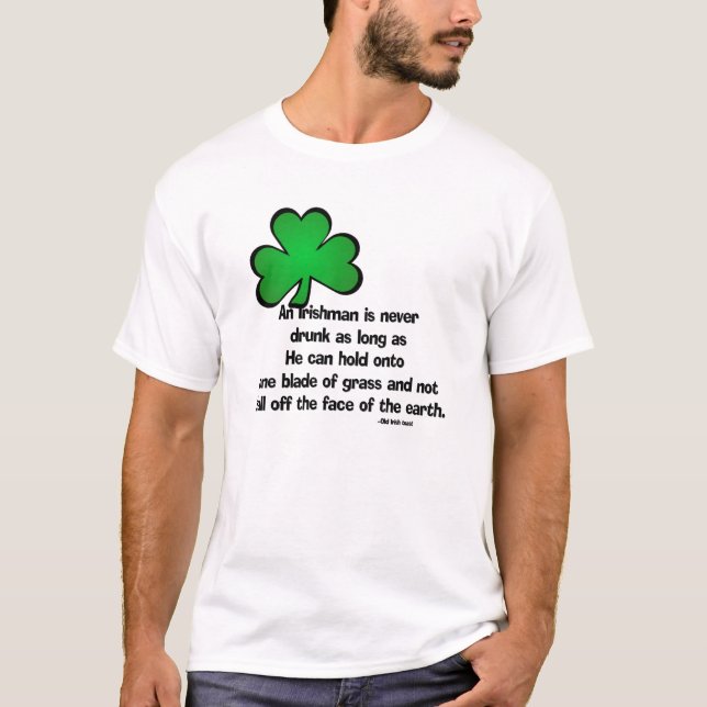Bebendo Irlandês Dizendo 4 - Camisa T (Frente)