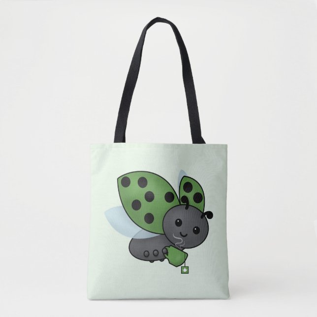 Bebendo Tea Ladybug Tote Bag (Frente)
