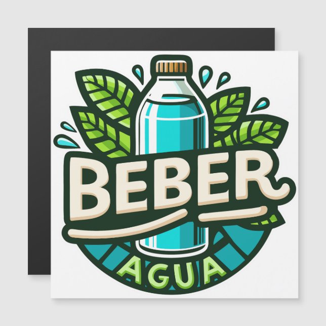 Beber agua (Frente/Verso)