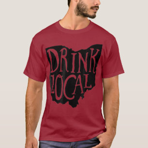 Beber Camisa de Cerveja do Artesanato Contorno Loc
