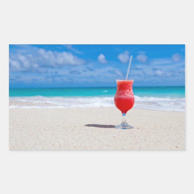 Beber em adesivos de praia (Frente)