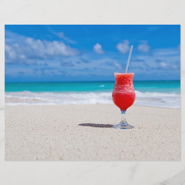 Beber em panfletos de praia (Frente)