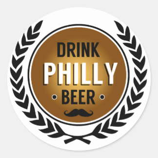Beber um adesivo Philly Beer Round