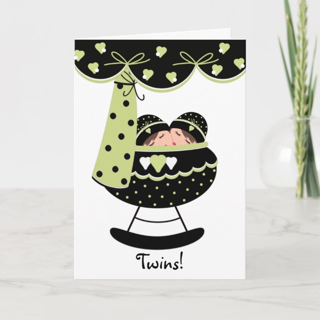 Bebês Adormecidos Novo Cartão Saudação Bebê (Frente)