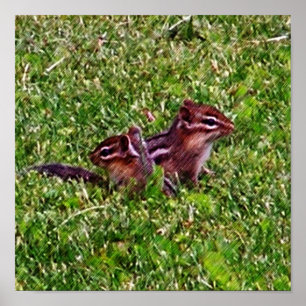 Bebês Chipunes Primeiro Dia #4 Poster animal