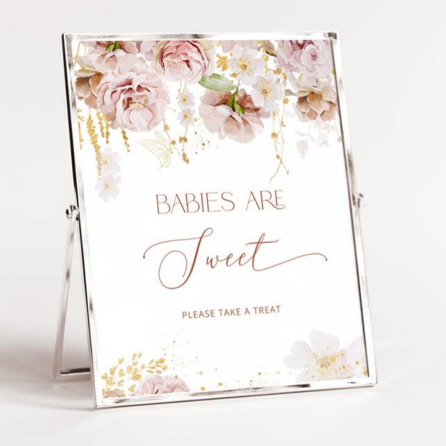 Bebês de jardim florais são doces pegue um Poster  (Criador carregado)