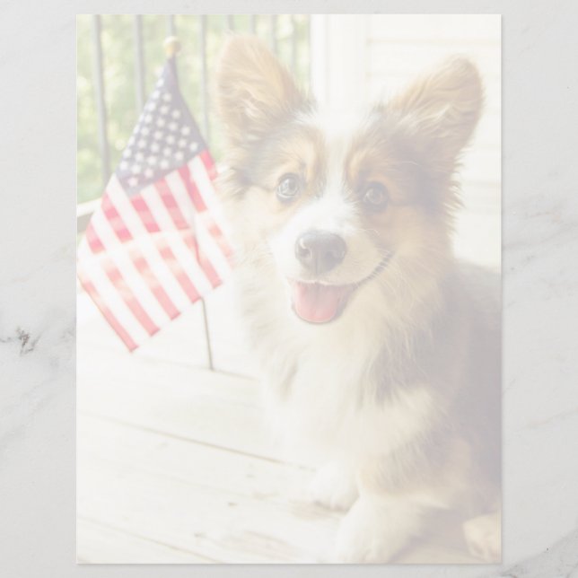 Bebês Mais Pobres | American Flag Corgi (Frente)