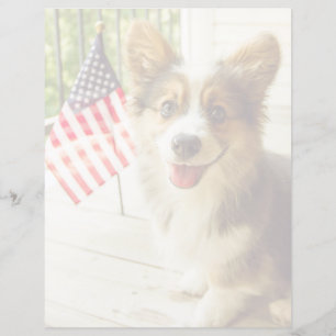 Bebês Mais Pobres American Flag Corgi
