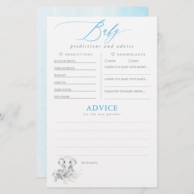 Bebês Predicações e Jogo de Chá de fraldas de Acon (Frente/Verso)