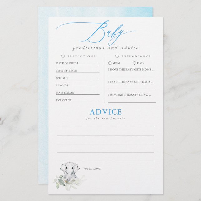 Bebês Predicações e Jogo de Chá de fraldas de Acon (Frente/Verso)