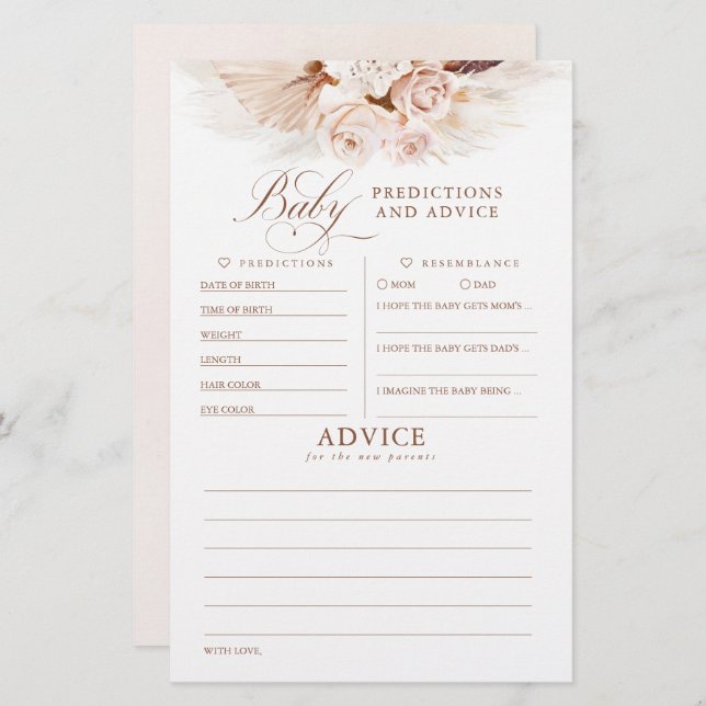 Bebês Predicações e Jogo de Chá de fraldas de Acon (Frente/Verso)