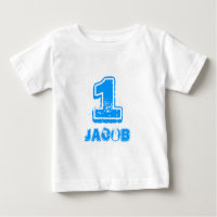 Bebês primeiro aniversario de camisa para um menin
